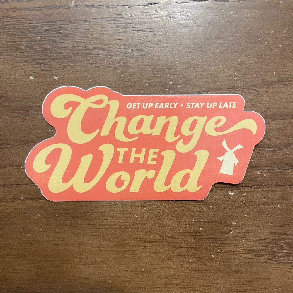 Dutch Bros Change the World Sticker